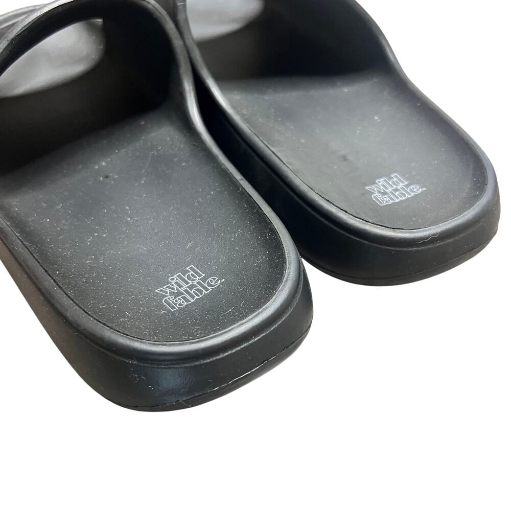WILD FABLE Robbie Slide Sandals Black 7 - Picture 5 of 5